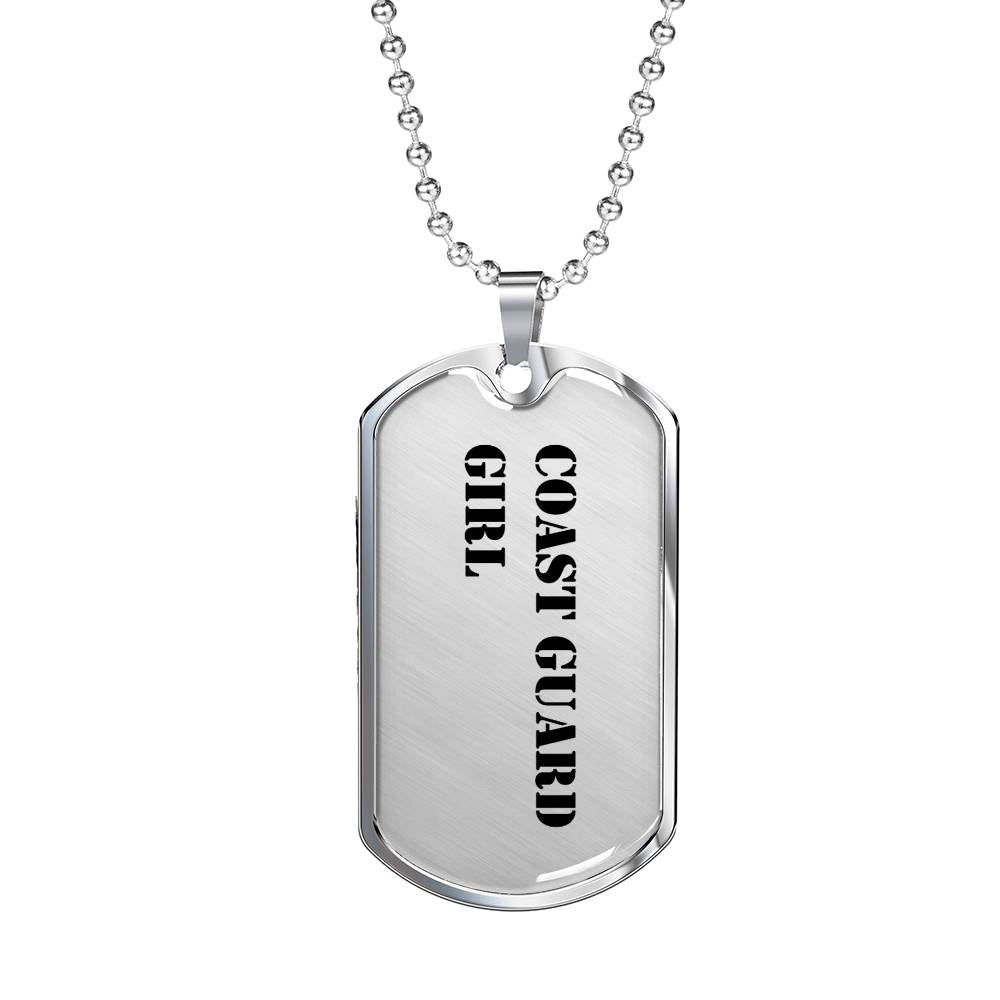 Coast Guard Girl - Luxury Dog Tag Necklace