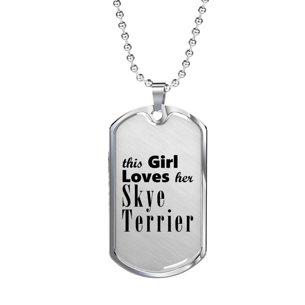 Skye Terrier - Luxury Dog Tag Necklace