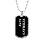 Veteran's Aunt v2 - Luxury Dog Tag Necklace