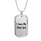 Love My Lhasa Apso - Luxury Dog Tag Necklace