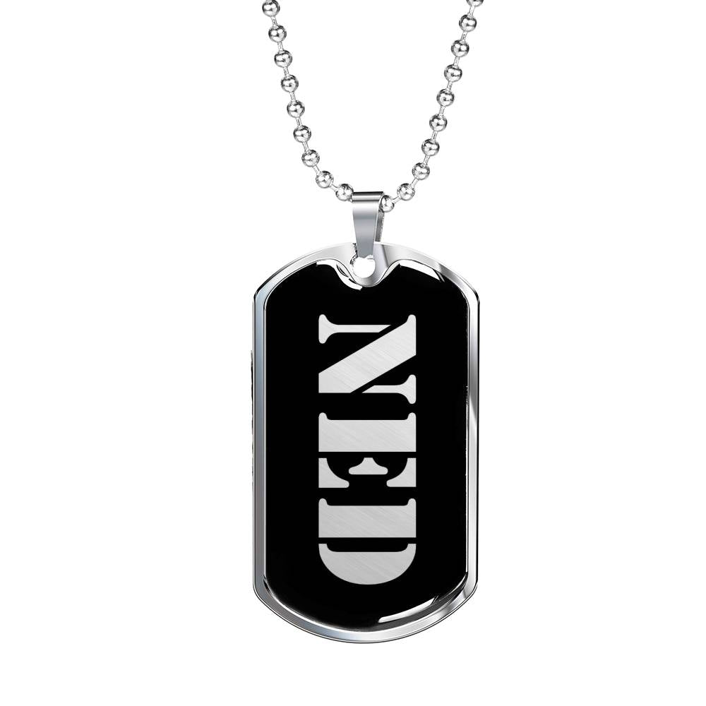 Ned v3 - Luxury Dog Tag Necklace