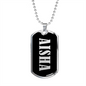 Aisha v02 - Luxury Dog Tag Necklace