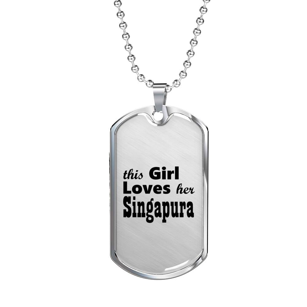 Singapura - Luxury Dog Tag Necklace