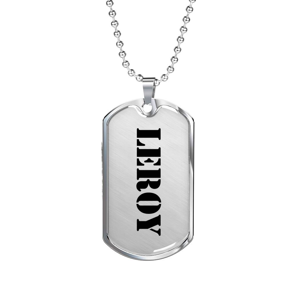 Leroy - Luxury Dog Tag Necklace