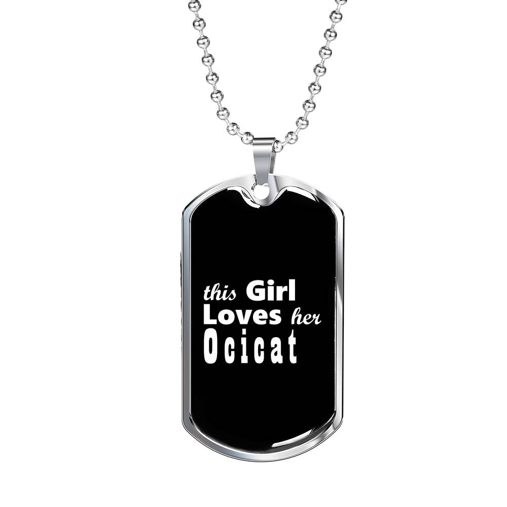 Ocicat v2 - Luxury Dog Tag Necklace