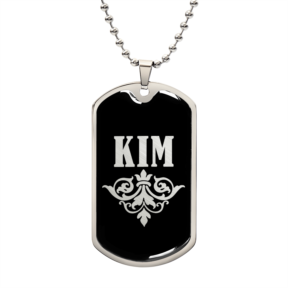 Kim v02a - Luxury Dog Tag Necklace