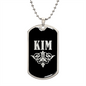 Kim v02a - Luxury Dog Tag Necklace