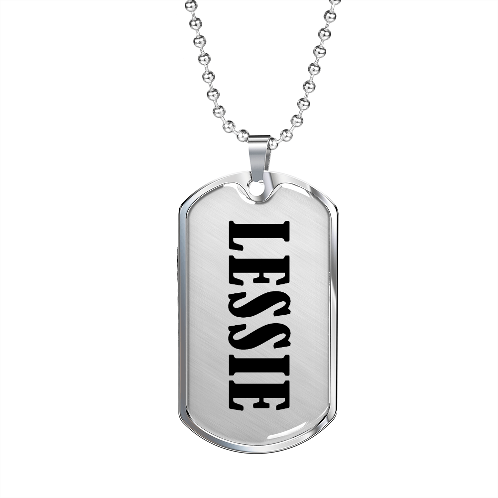 Lessie v01 - Luxury Dog Tag Necklace