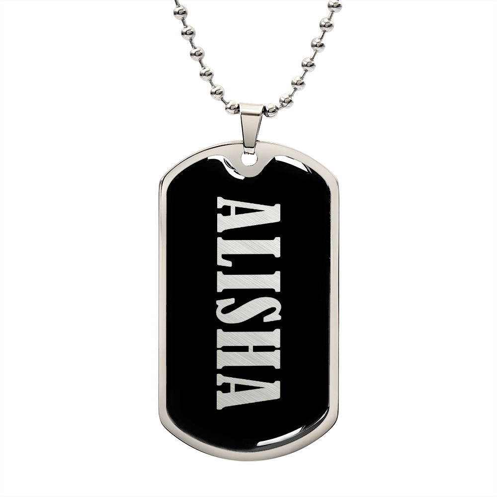Alisha v02 - Luxury Dog Tag Necklace
