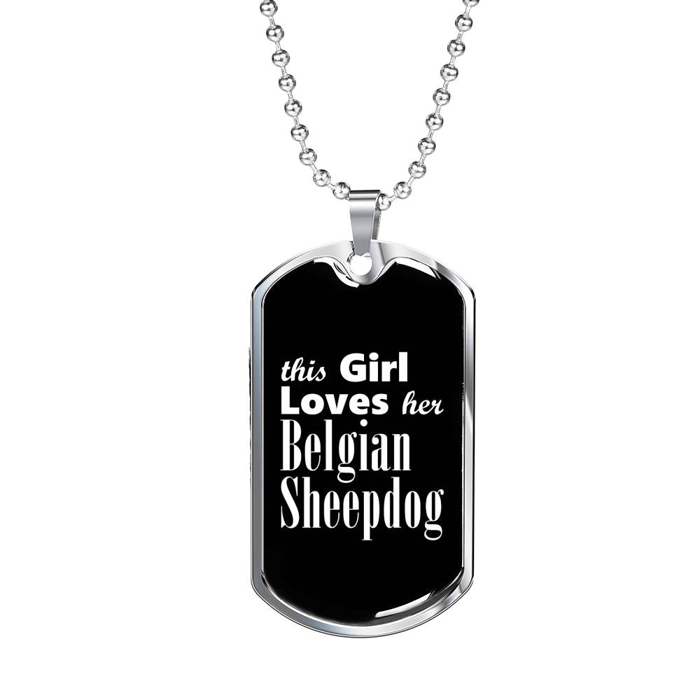 Belgian Sheepdog v2 - Luxury Dog Tag Necklace