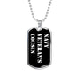 Navy Veteran's Cousin v3 - Luxury Dog Tag Necklace