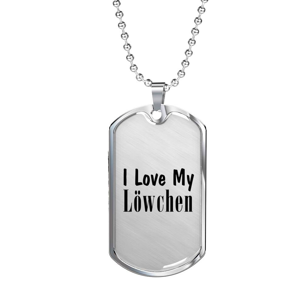 Love My Löwchen - Luxury Dog Tag Necklace