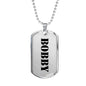 Bobby - Luxury Dog Tag Necklace