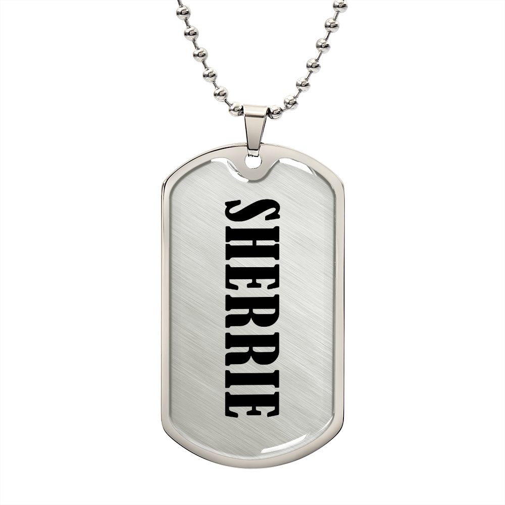 Sherrie v01 - Luxury Dog Tag Necklace