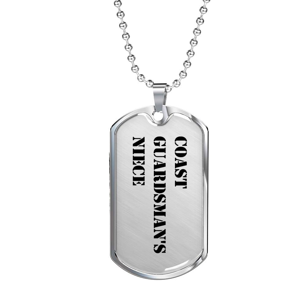 Coast Guardsman's Niece - Luxury Dog Tag Necklace