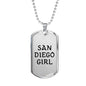 San Diego Girl - Luxury Dog Tag Necklace