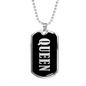Queen v02 - Luxury Dog Tag Necklace