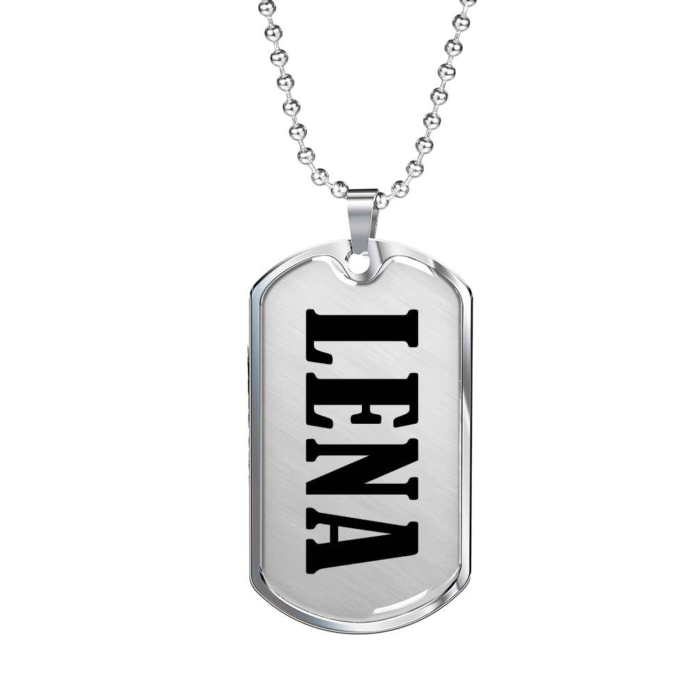 Lena v01 - Luxury Dog Tag Necklace