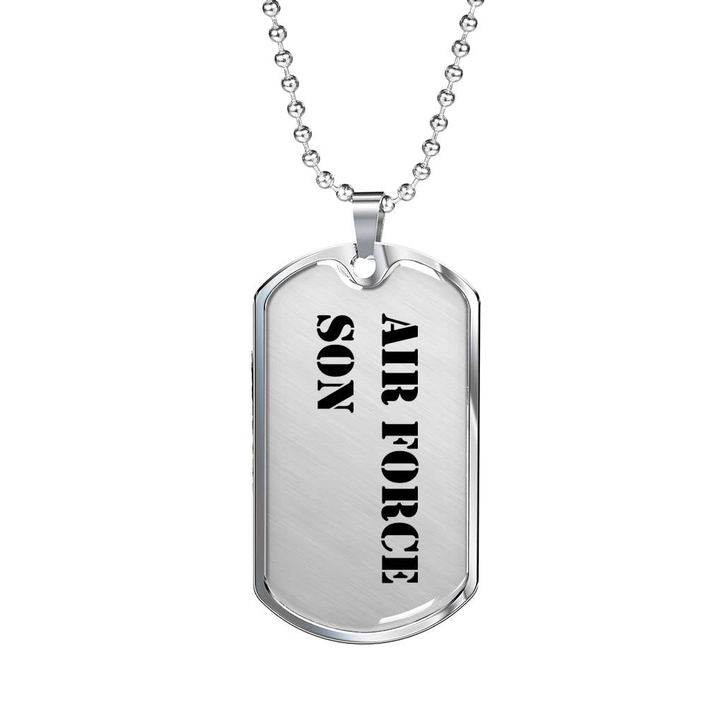 Air Force Son - Luxury Dog Tag Necklace