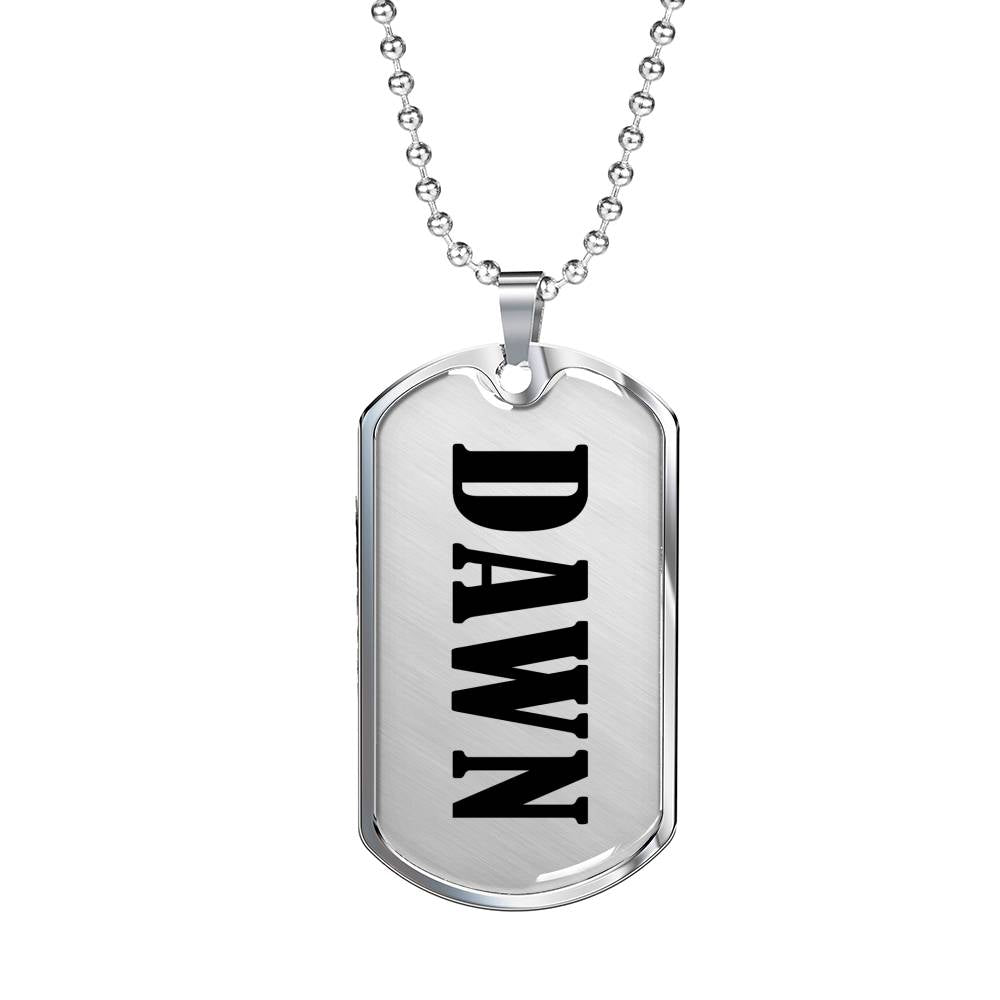 Dawn v01 - Luxury Dog Tag Necklace