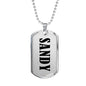 Sandy v01 - Luxury Dog Tag Necklace