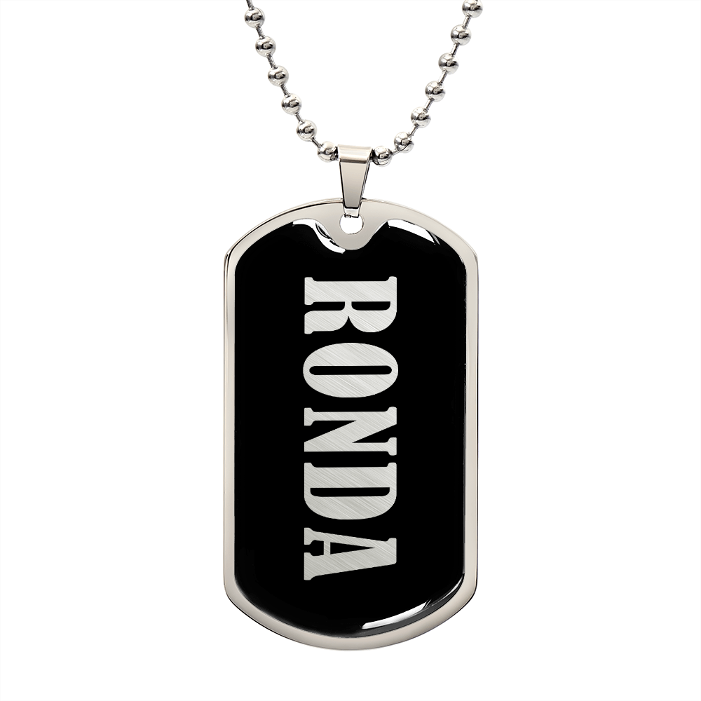 Ronda v02 - Luxury Dog Tag Necklace