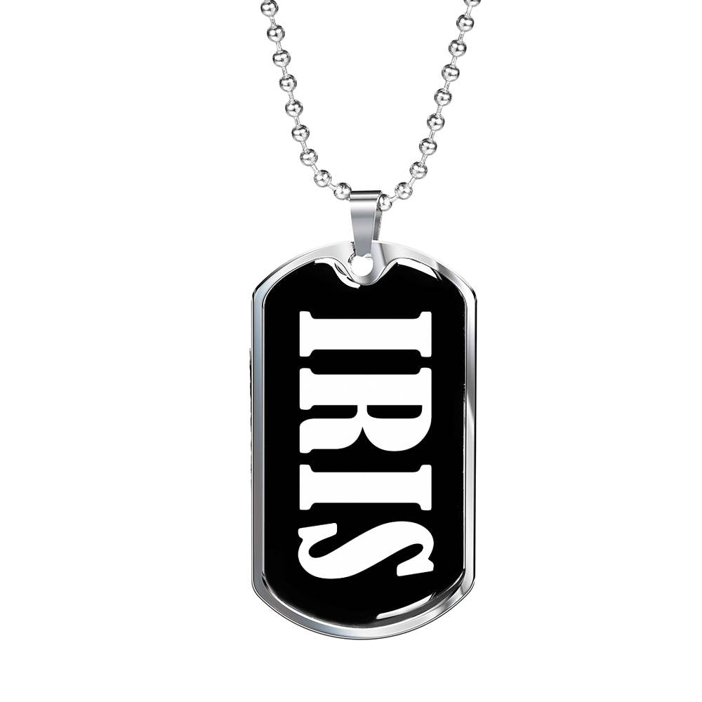 Iris v02 - Luxury Dog Tag Necklace