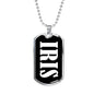 Iris v02 - Luxury Dog Tag Necklace