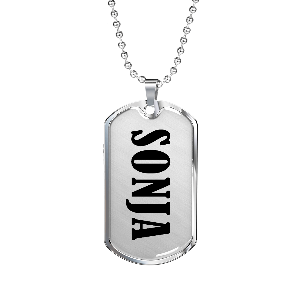 Sonja v01 - Luxury Dog Tag Necklace