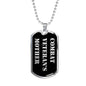 Combat Veteran's Mother v2 - Luxury Dog Tag Necklace