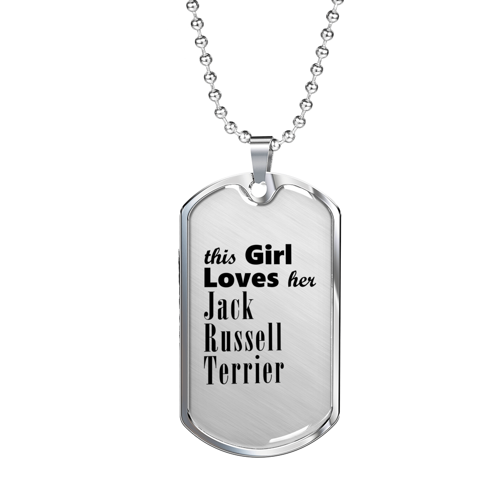 Jack Russell Terrier - Luxury Dog Tag Necklace