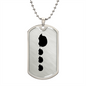 Mama Hedgehog With 3 Hoglets - Luxury Dog Tag Necklace