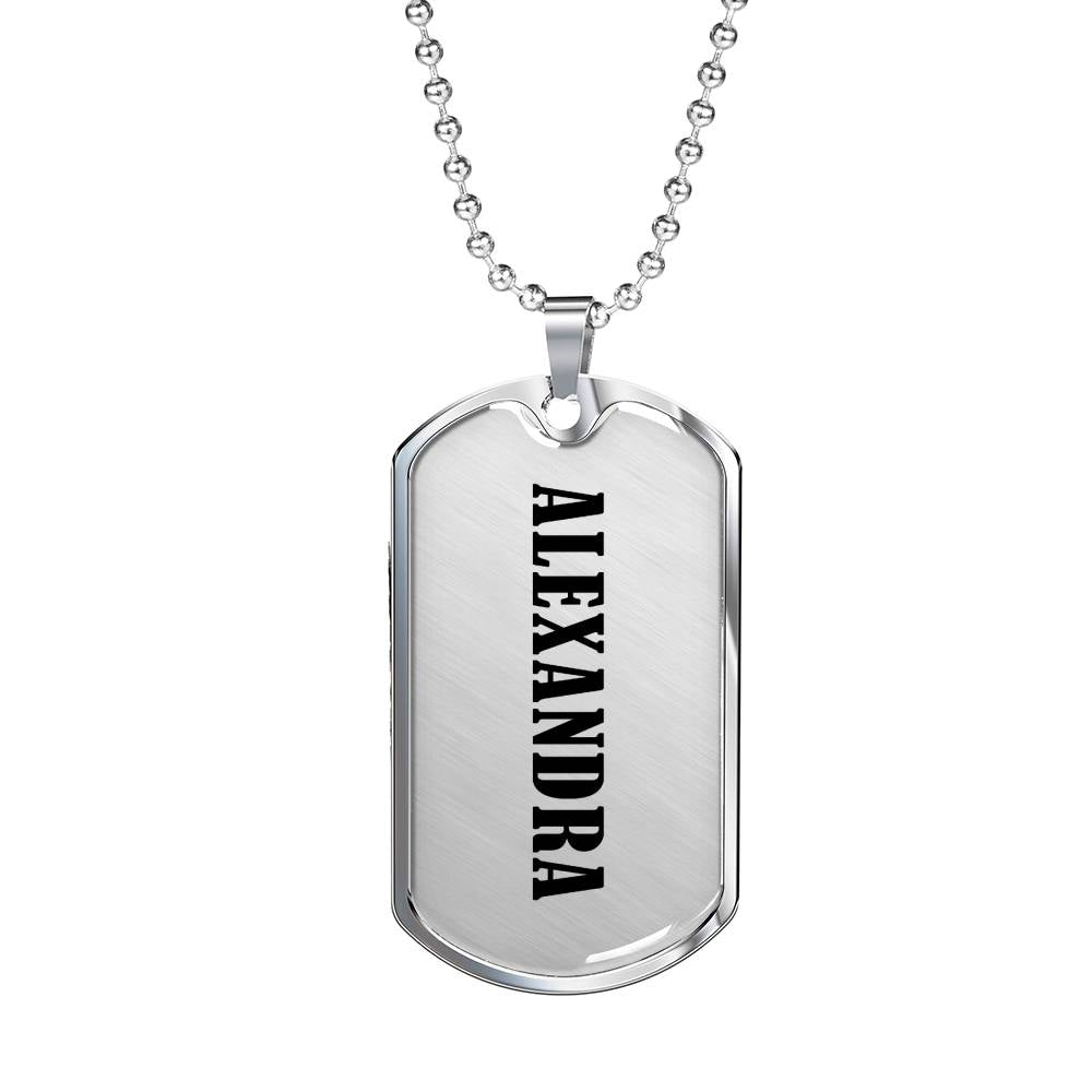 Alexandra v01 - Luxury Dog Tag Necklace
