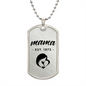 Mama, Est. 1972 - Luxury Dog Tag Necklace