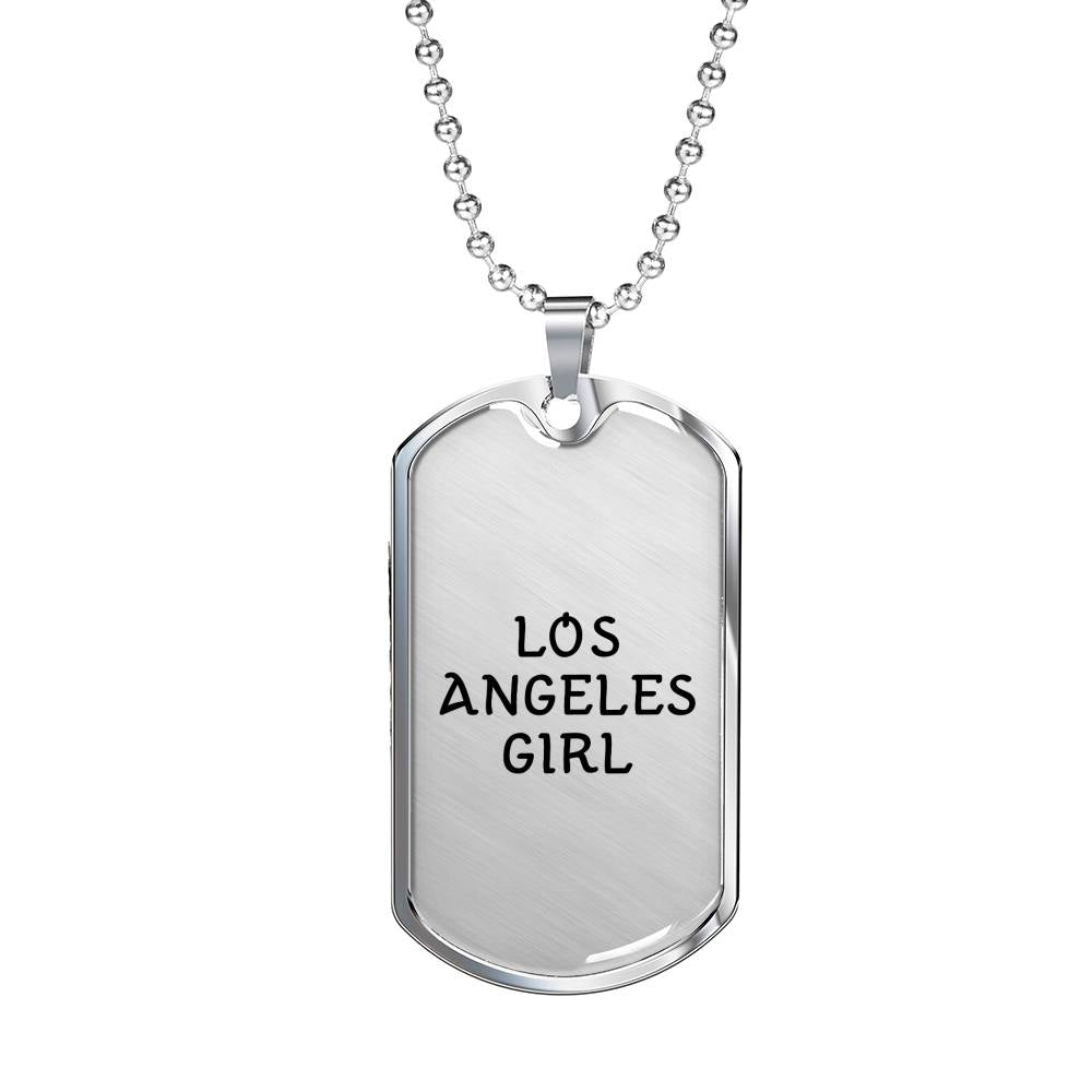 Los Angeles Girl - Luxury Dog Tag Necklace