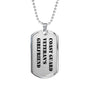 Coast Guard Veteran's Girlfriend - Luxury Dog Tag Necklace