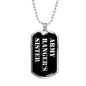 Army Ranger's Sister v2 - Luxury Dog Tag Necklace