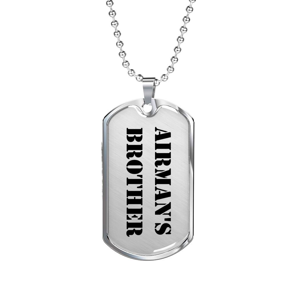 Airman's Brother - Luxury Dog Tag Necklace