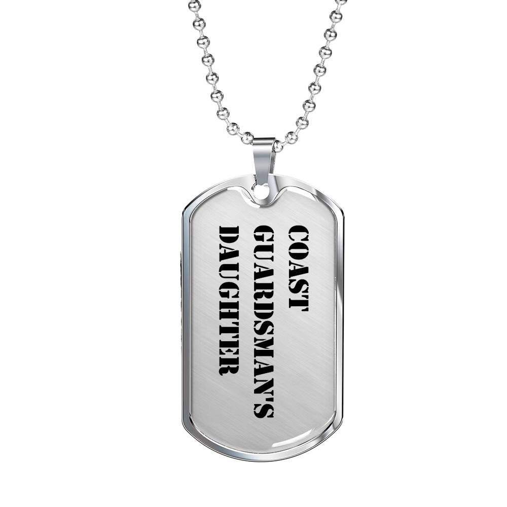 Coast Guardsman's Daughter - Luxury Dog Tag Necklace