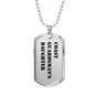 Coast Guardsman's Daughter - Luxury Dog Tag Necklace