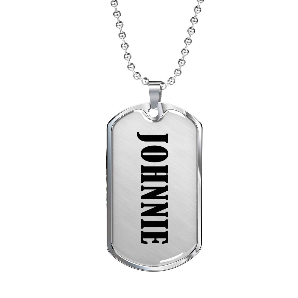 Johnnie v01 - Luxury Dog Tag Necklace