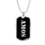 Amos v3 - Luxury Dog Tag Necklace