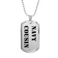 Navy Cousin - Luxury Dog Tag Necklace
