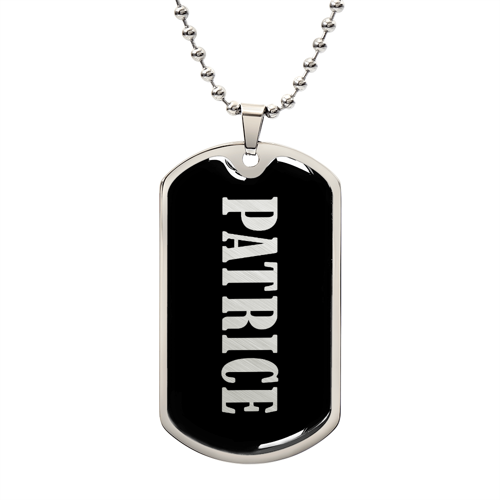 Patrice v02 - Luxury Dog Tag Necklace