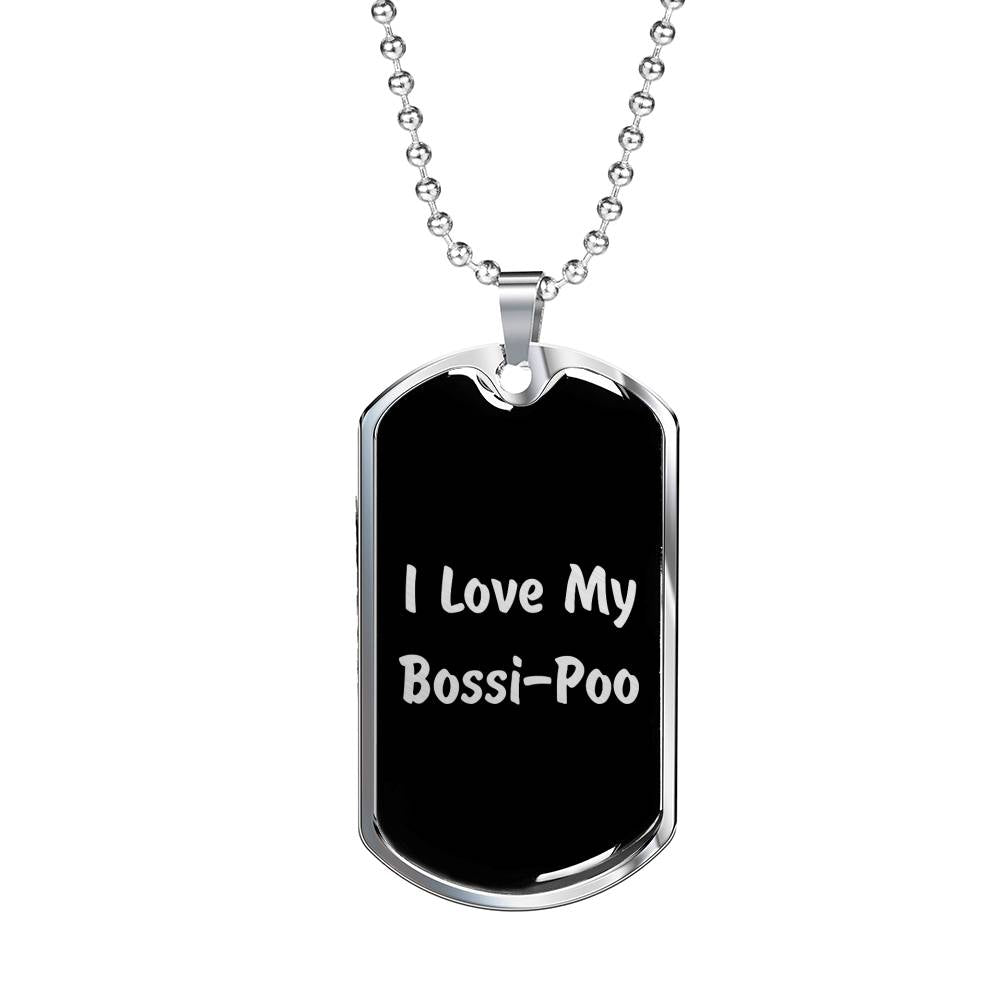 Love My Bossi-Poo v5 - Luxury Dog Tag Necklace