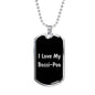 Love My Bossi-Poo v5 - Luxury Dog Tag Necklace