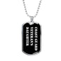 Coast Guard Veteran's Daughter v3 - Luxury Dog Tag Necklace