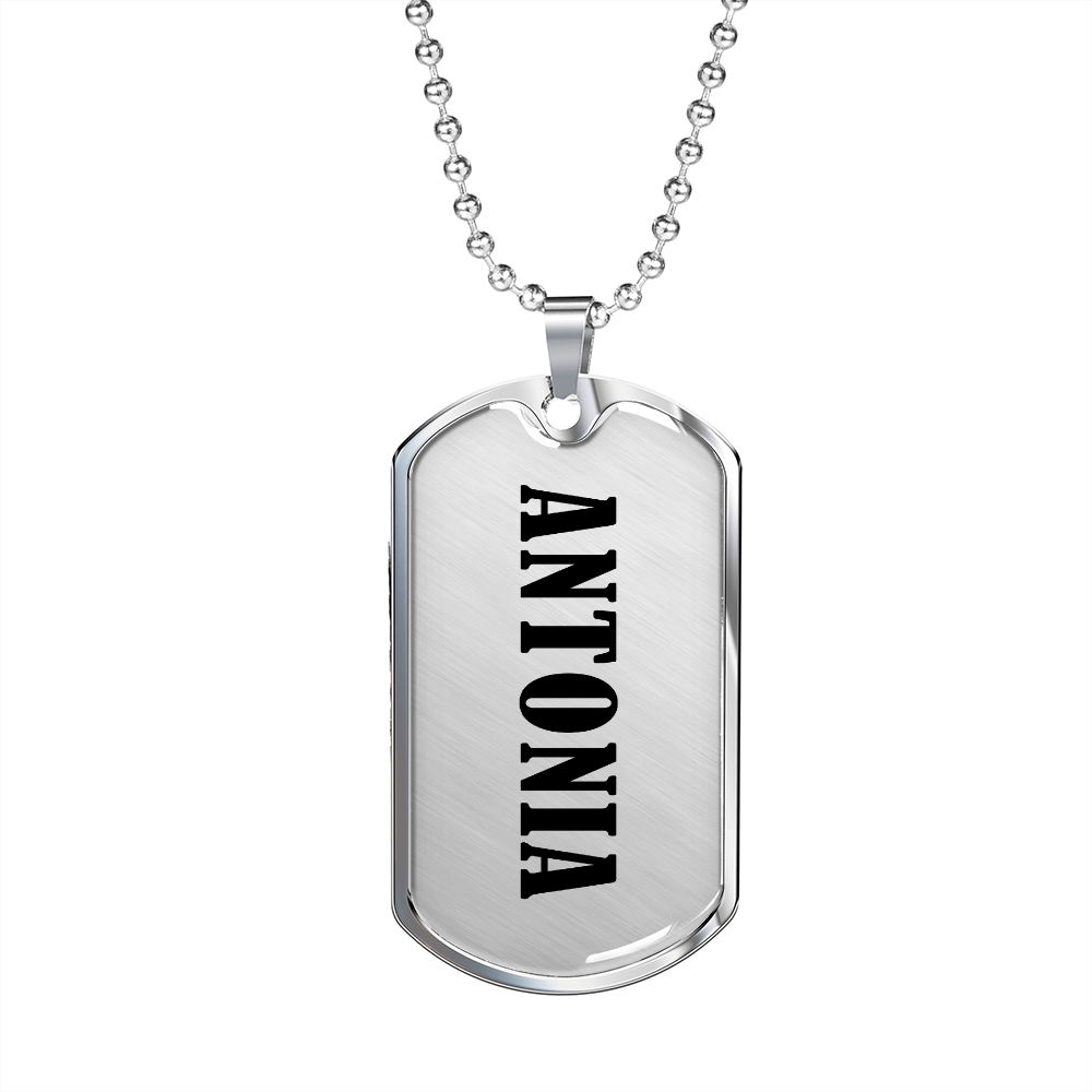 Antonia v01 - Luxury Dog Tag Necklace