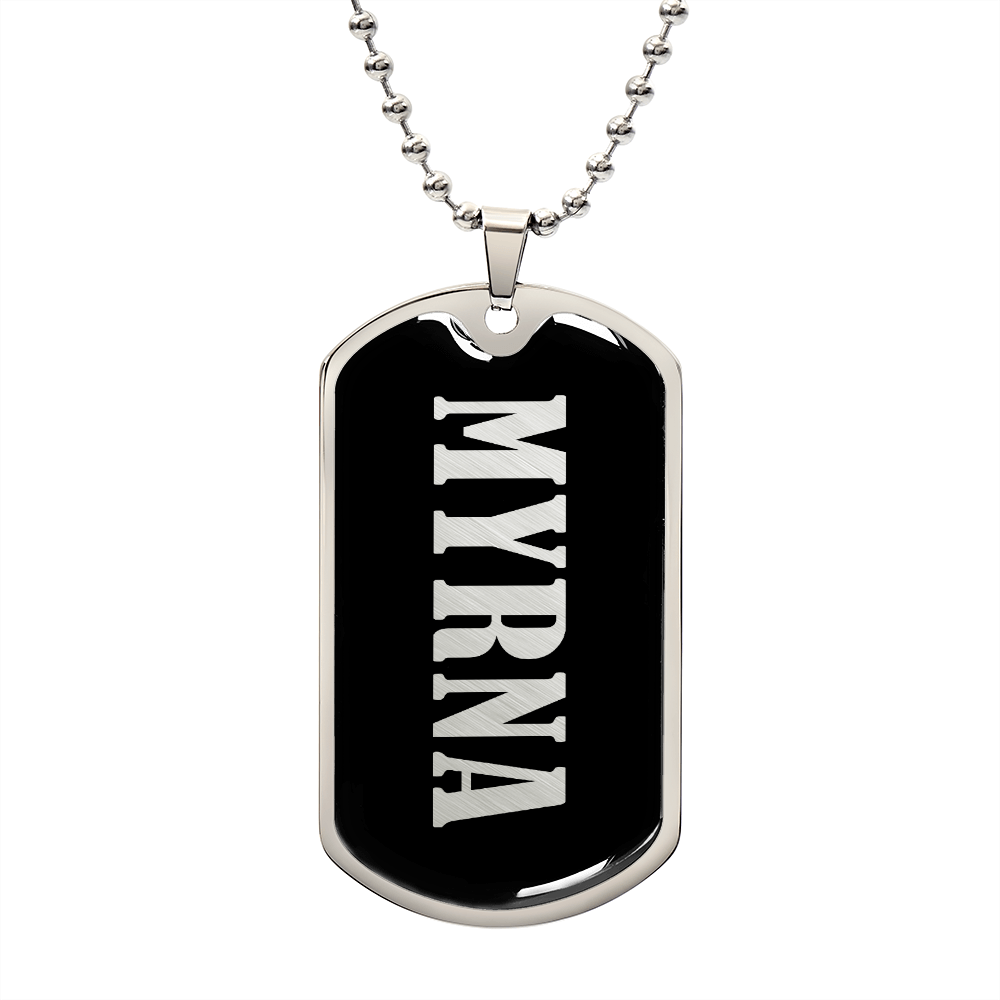 Myrna v02 - Luxury Dog Tag Necklace