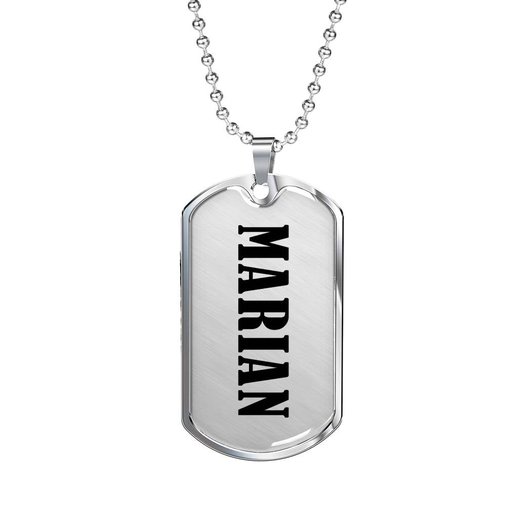 Marian v01 - Luxury Dog Tag Necklace